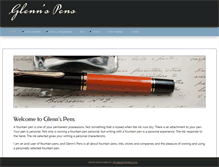 Tablet Screenshot of glennspens.com